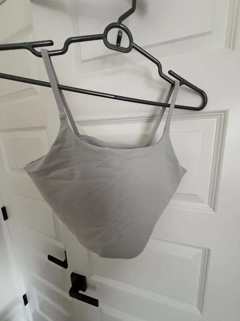 Avia Tank Top Size L Grey Athletic Crop Cami
